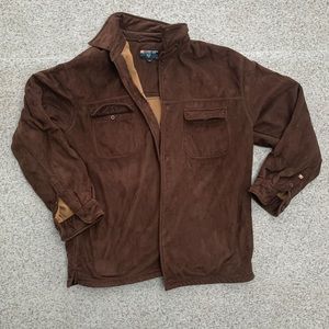 brown fleece shacket